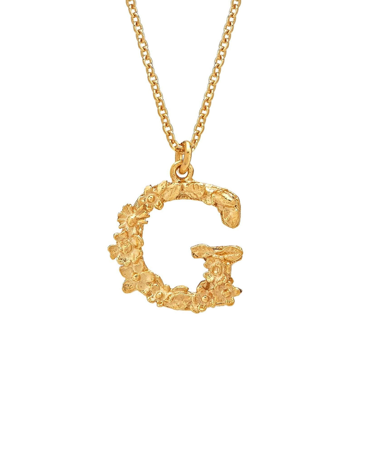 Alex Monroe Jewellery Alex Monroe Floral Letter G Necklace