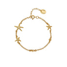 Alex Monroe Jewellery Alex Monroe Gold-Plated Silver Star Fish Constellation Bracelet