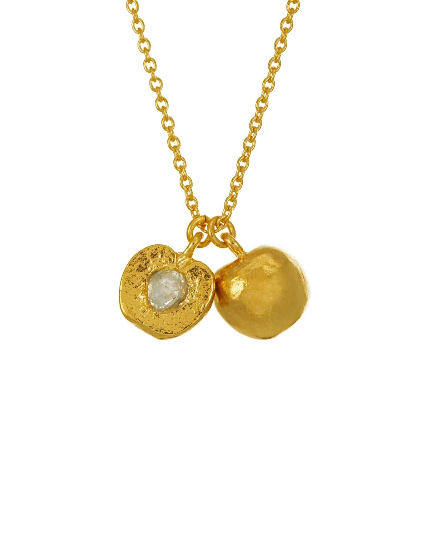 Alex Monroe Jewellery Alex Monroe Split Peach Pendant