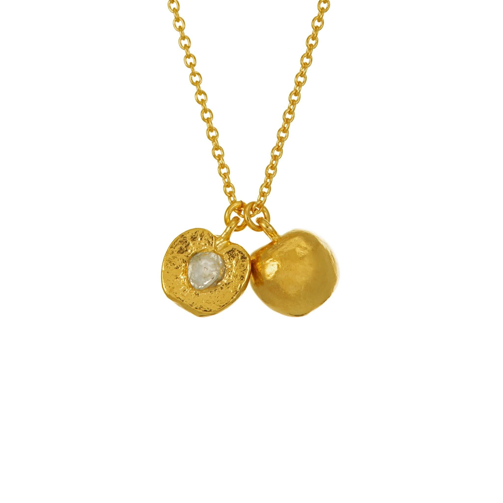 Alex Monroe Jewellery Alex Monroe Split Peach Pendant