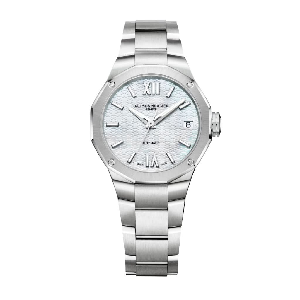 Baume et Mercier Luxury Watches Baume et Mercier Riviera Diamond-Set Automatic Watch 10676