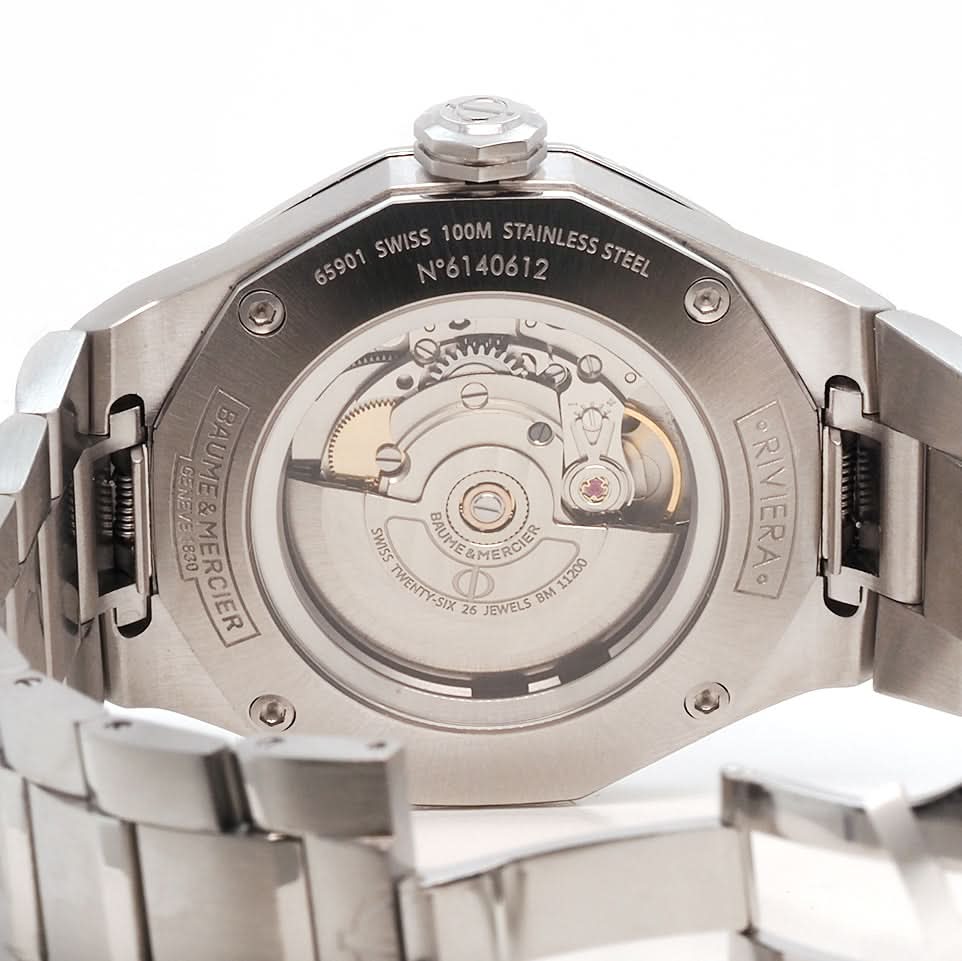 Baume et Mercier Luxury Watches Baume & Mercier Riviera Gents Steel Automatic Watch
