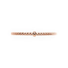 FOPE Designer Jewellery FOPE 18ct Rose Gold Flex'it Eka Bracelet with Diamond-set Rondel