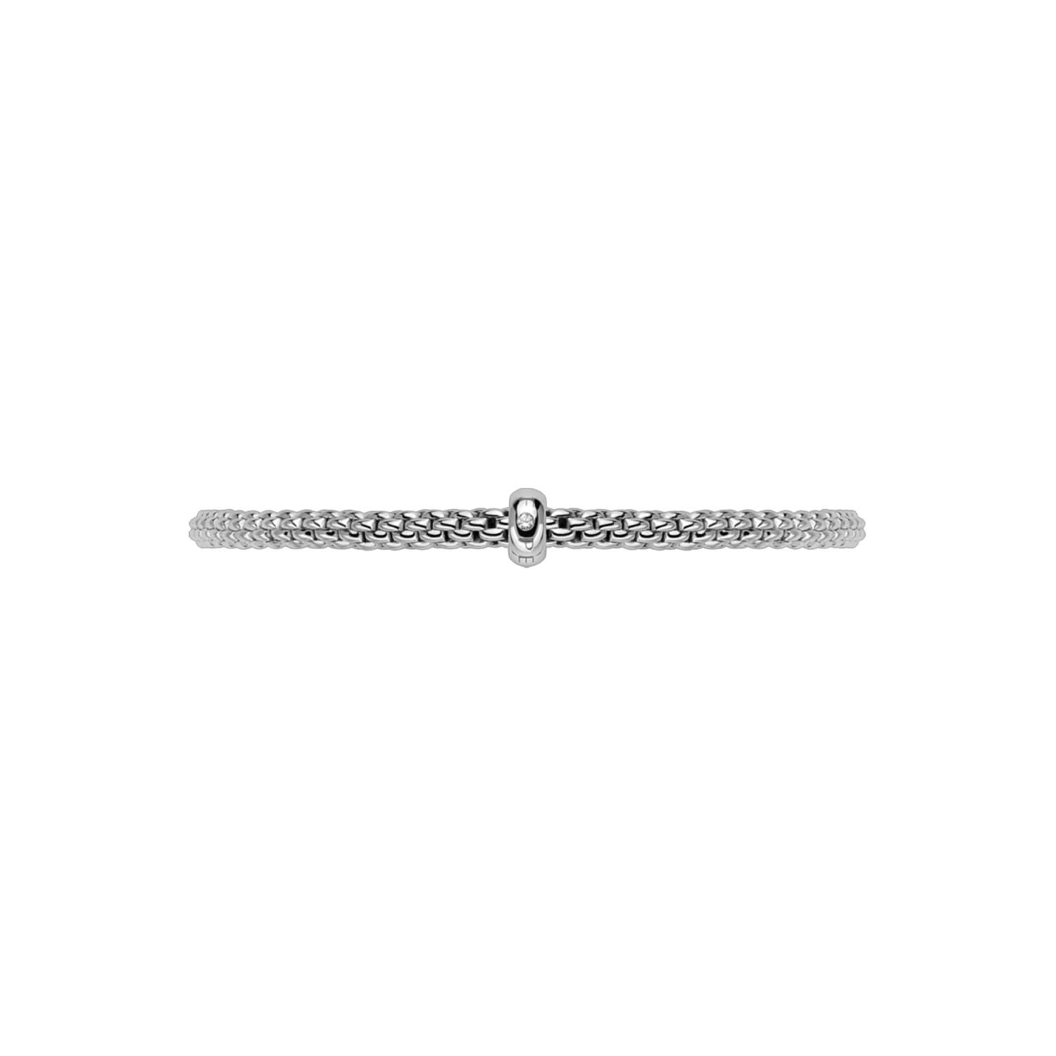 FOPE Designer Jewellery FOPE 18ct White Gold 'Flex'it Prima' Bracelet with Rondel 01M08BX_BB