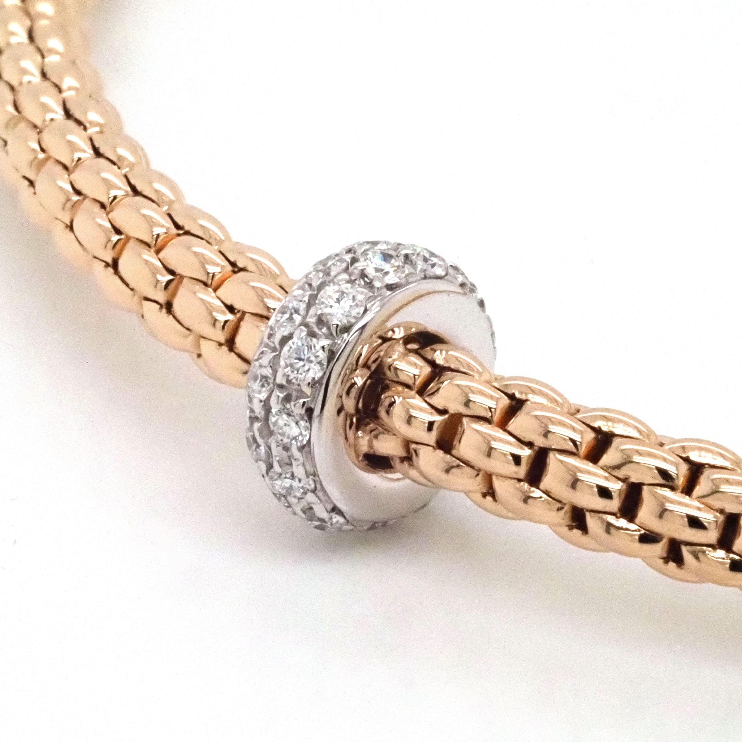 FOPE Designer Jewellery FOPE Prima 18ct Rose Gold 'Flex'it' Bracelet