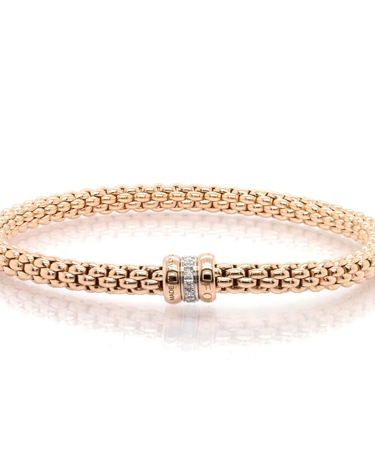 FOPE Designer Jewellery FOPE Solo 18ct Rose Gold 'Flex'it' Bracelet