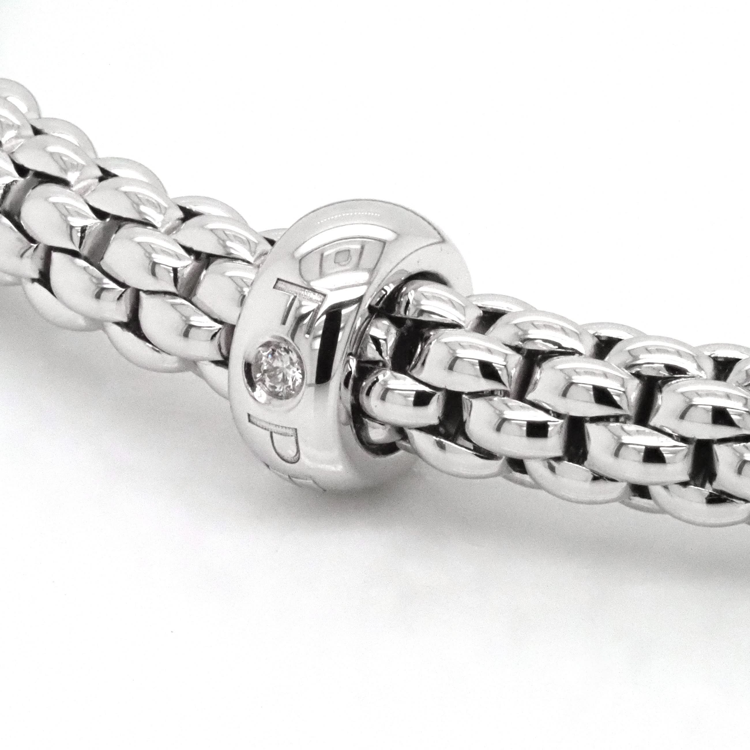 FOPE Jewellery FOPE Solo 18ct White Gold 'Flex'it' Bracelet