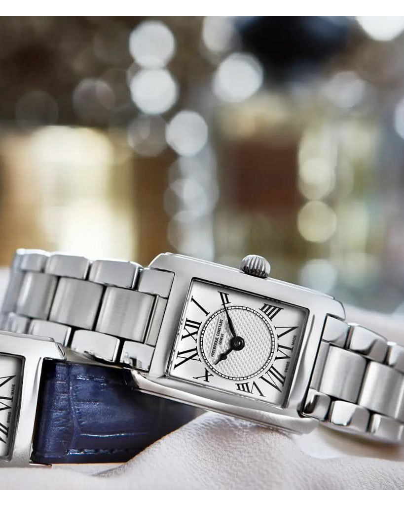 Frederique Constant Luxury Watch Frederique Constant Classics Carrée Quartz Watch FC-200MC16B