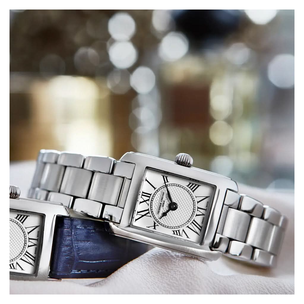 Frederique Constant Luxury Watch Frederique Constant Classics Carrée Quartz Watch FC-200MC16B