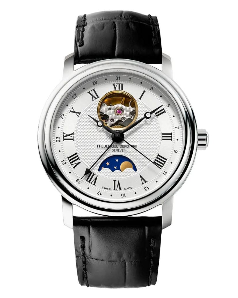 Frederique Constant Luxury Watch Frederique Constant Classics Heartbeat Moonphase Date Automatic Watch FC-335MC4P6