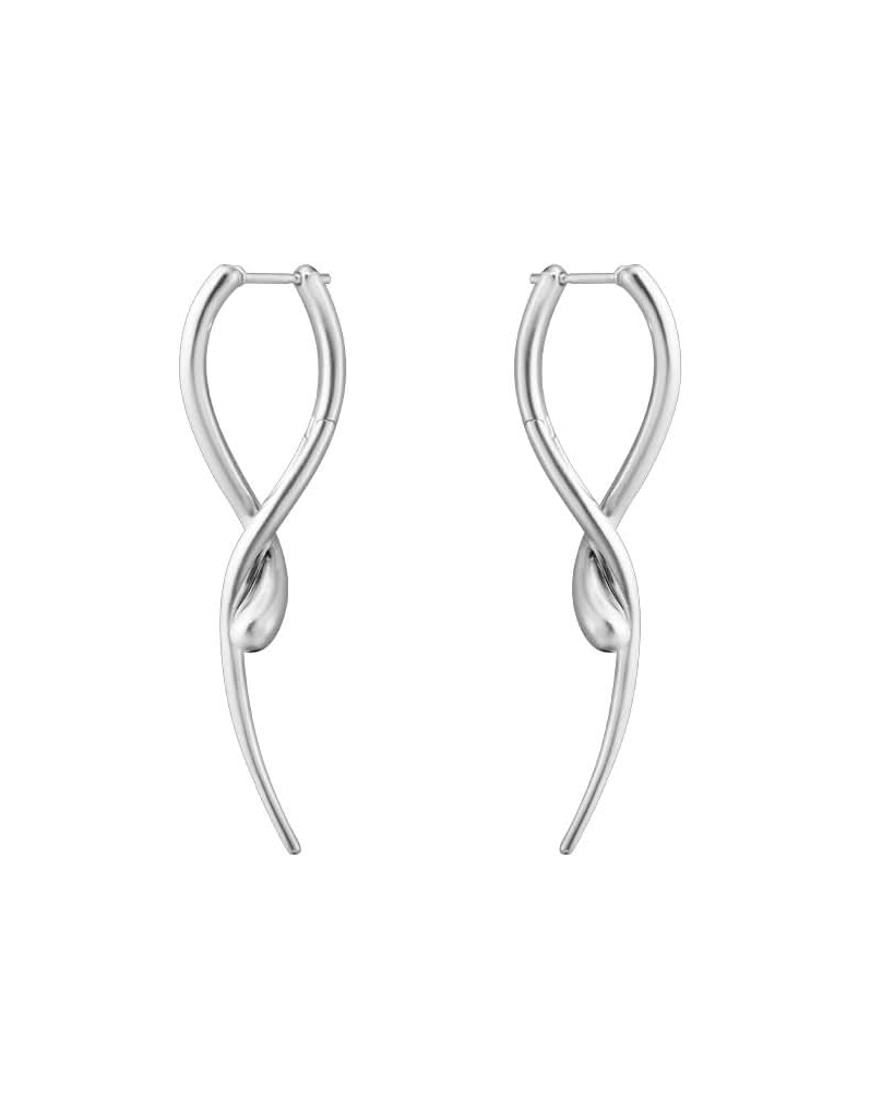 Georg Jensen Designer Jewellery Georg Jensen Silver Mercy Long Dangle Earrings 10015150