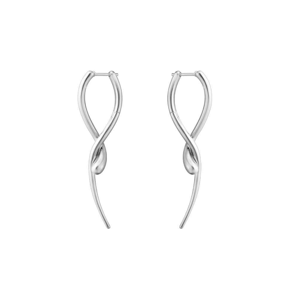 Georg Jensen Designer Jewellery Georg Jensen Silver Mercy Long Dangle Earrings 10015150