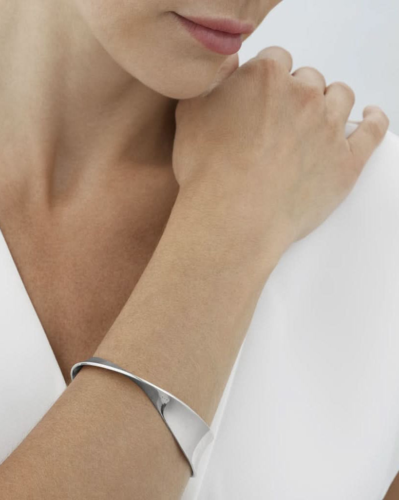 Georg Jensen Designer Jewellery Georg Jensen Silver Mobius bangle 20000523