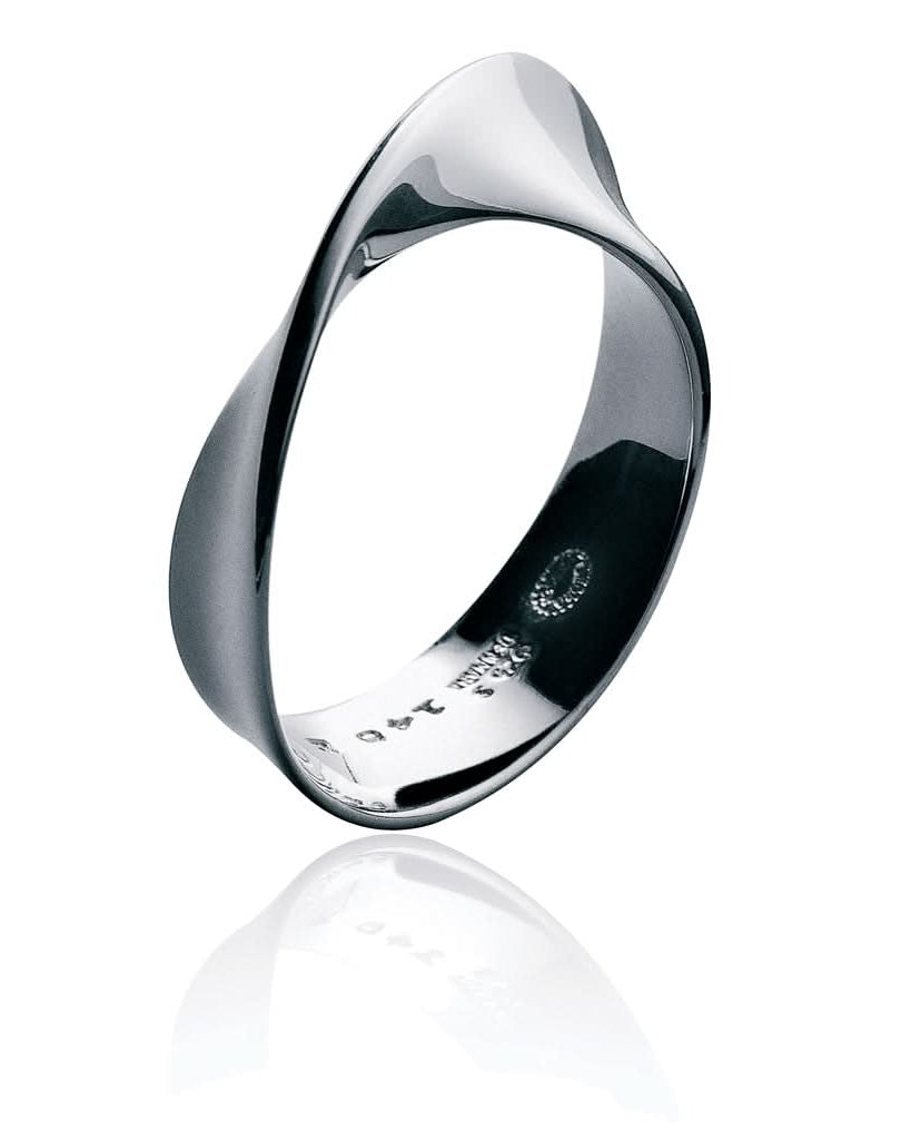 Georg Jensen Designer Jewellery Georg Jensen Silver Mobius Ring 20000306