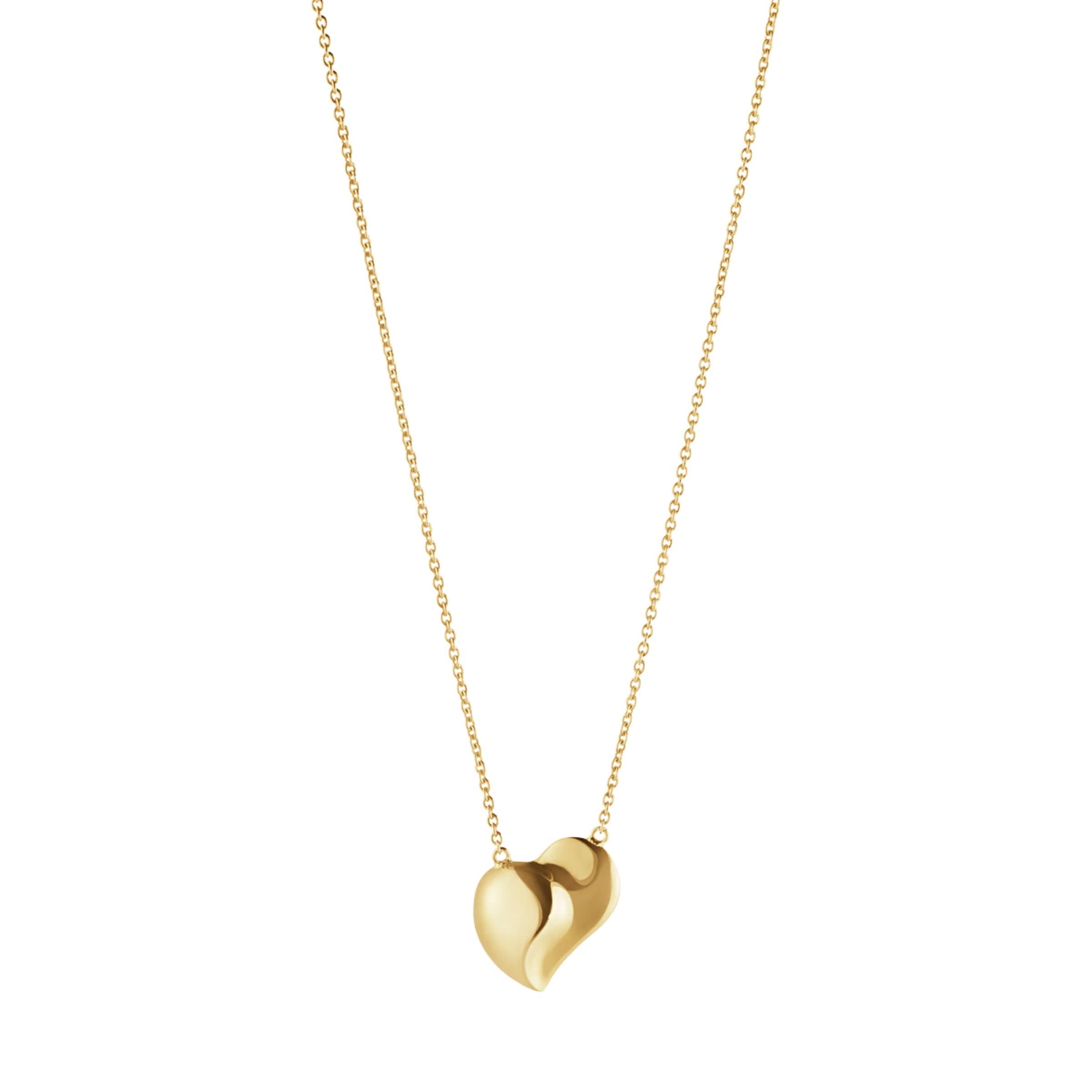 Georg Jensen Jewellery Georg Jensen 18ct Yellow Gold Heart Pendant (20001295)