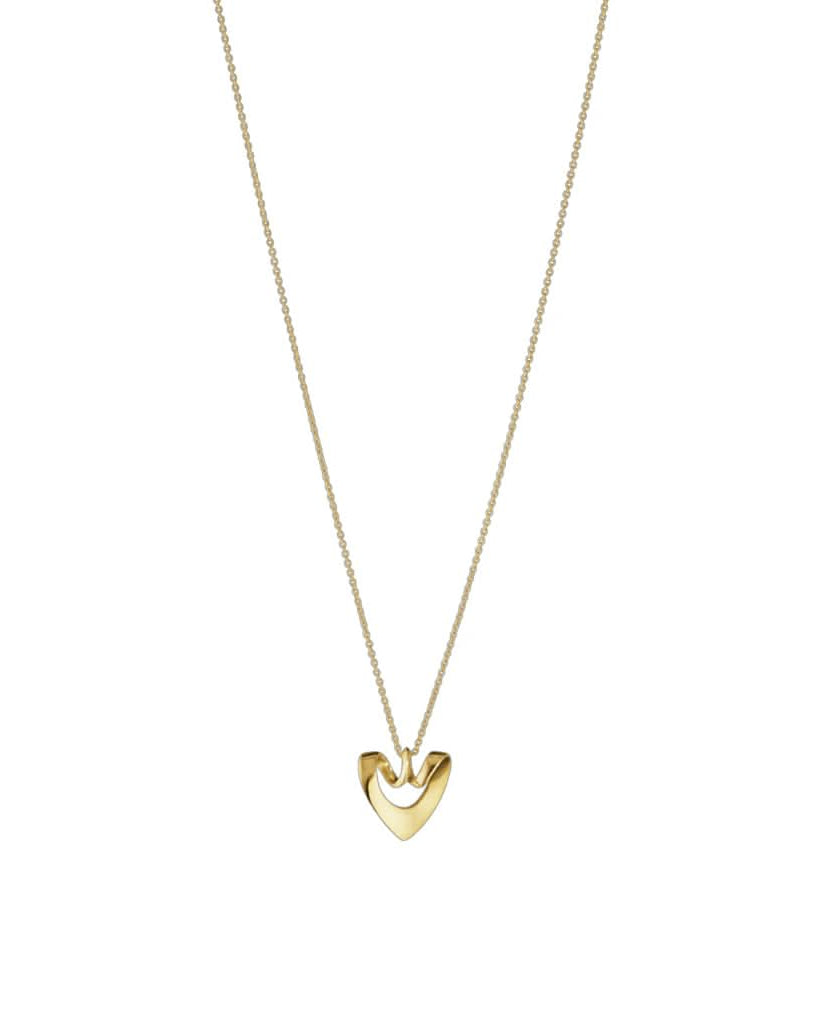 Georg Jensen Jewellery Georg Jensen 18ct Yellow Gold Heart Pendant (20001676)