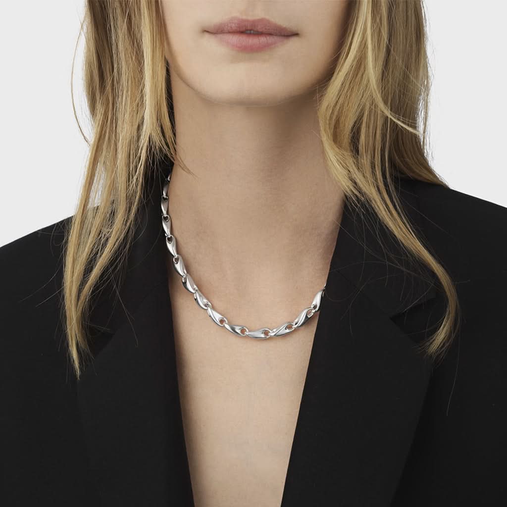 Georg Jensen Jewellery Georg Jensen Silver Reflect Necklace Medium 20001178