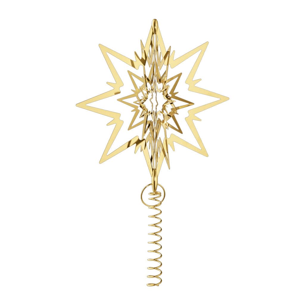 Georg Jensen Silverware Homewares Gifts Georg Jensen Gold-Plated Christmas Tree Star Topper 3404996