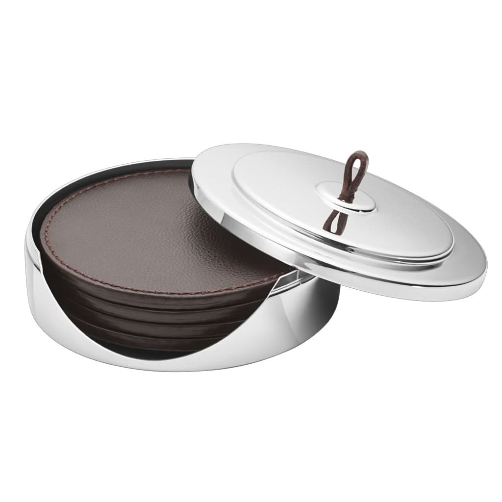 Georg Jensen Silverware Homewares Gifts Georg Jensen Manhattan Coaster Set 10016977