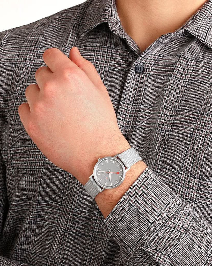Mondaine Luxury Watches Mondaine Classic Good Grey Quartz Strap Watch A660.30314.80SBH