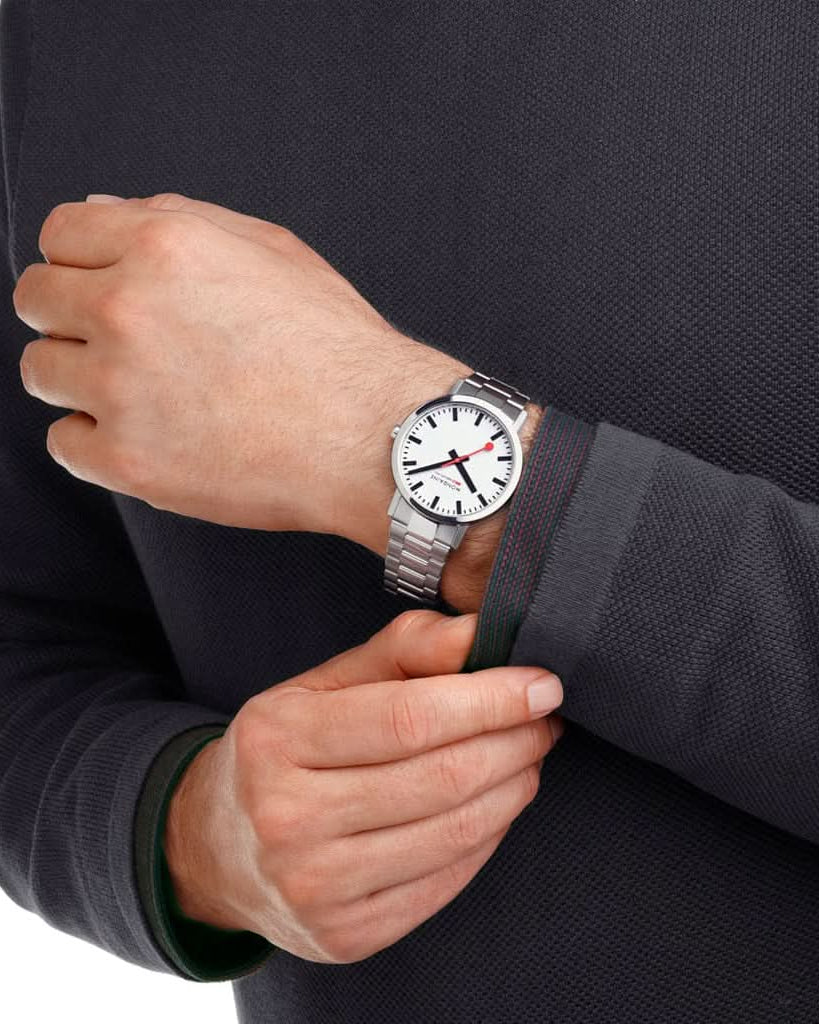 Mondaine Luxury Watches Mondaine Classic Stainless Steel Bracelet Watch A660.30360.11SBJ