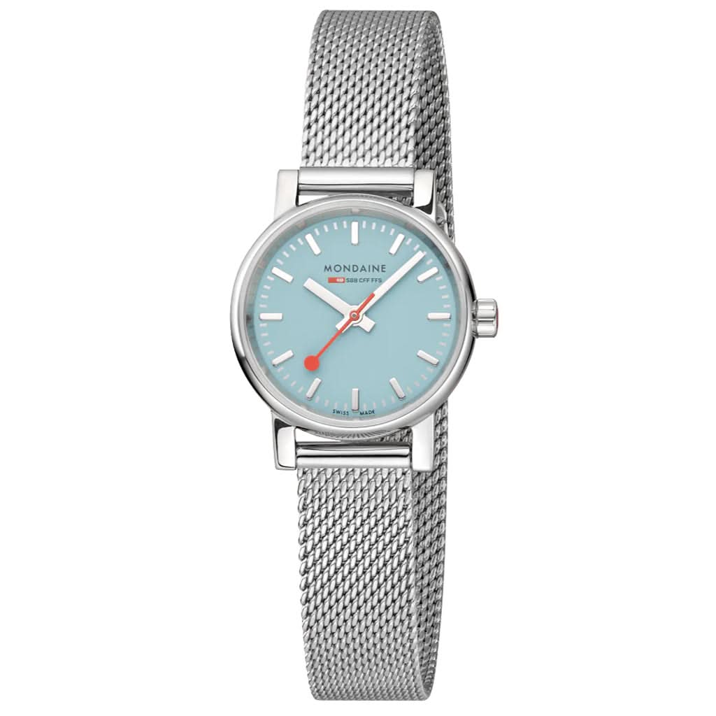 Mondaine Luxury Watches Mondaine Evo2 Light Blue Dial Quartz Watch MSE.26140.SM