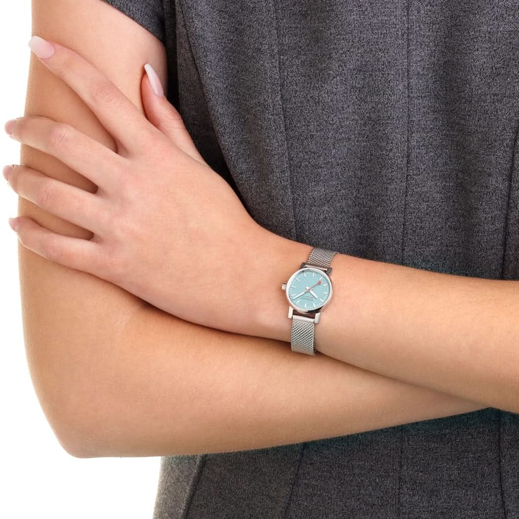 Mondaine Luxury Watches Mondaine Evo2 Light Blue Dial Quartz Watch MSE.26140.SM