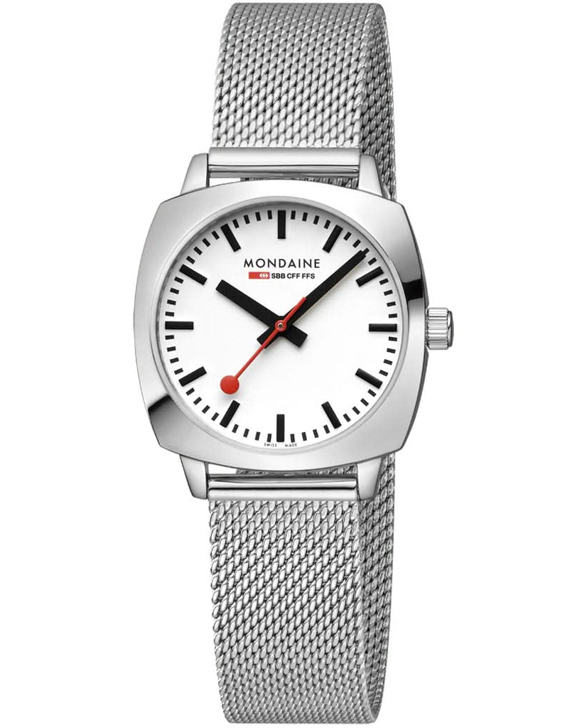 Mondaine Luxury Watches Mondaine Petite Cushion Quartz Bracelet Watch MSL.31110.SM