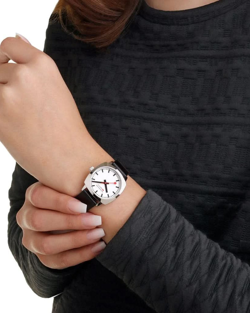 Mondaine Luxury Watches Mondaine Petite Cushion Quartz Watch MSL.31110.LBV