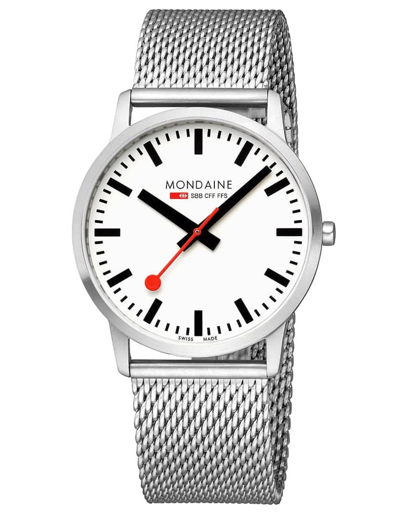 Mondaine Luxury Watches Mondaine Simply Elegant Stainless Steel Strap Watch A638.30350.16SBZ