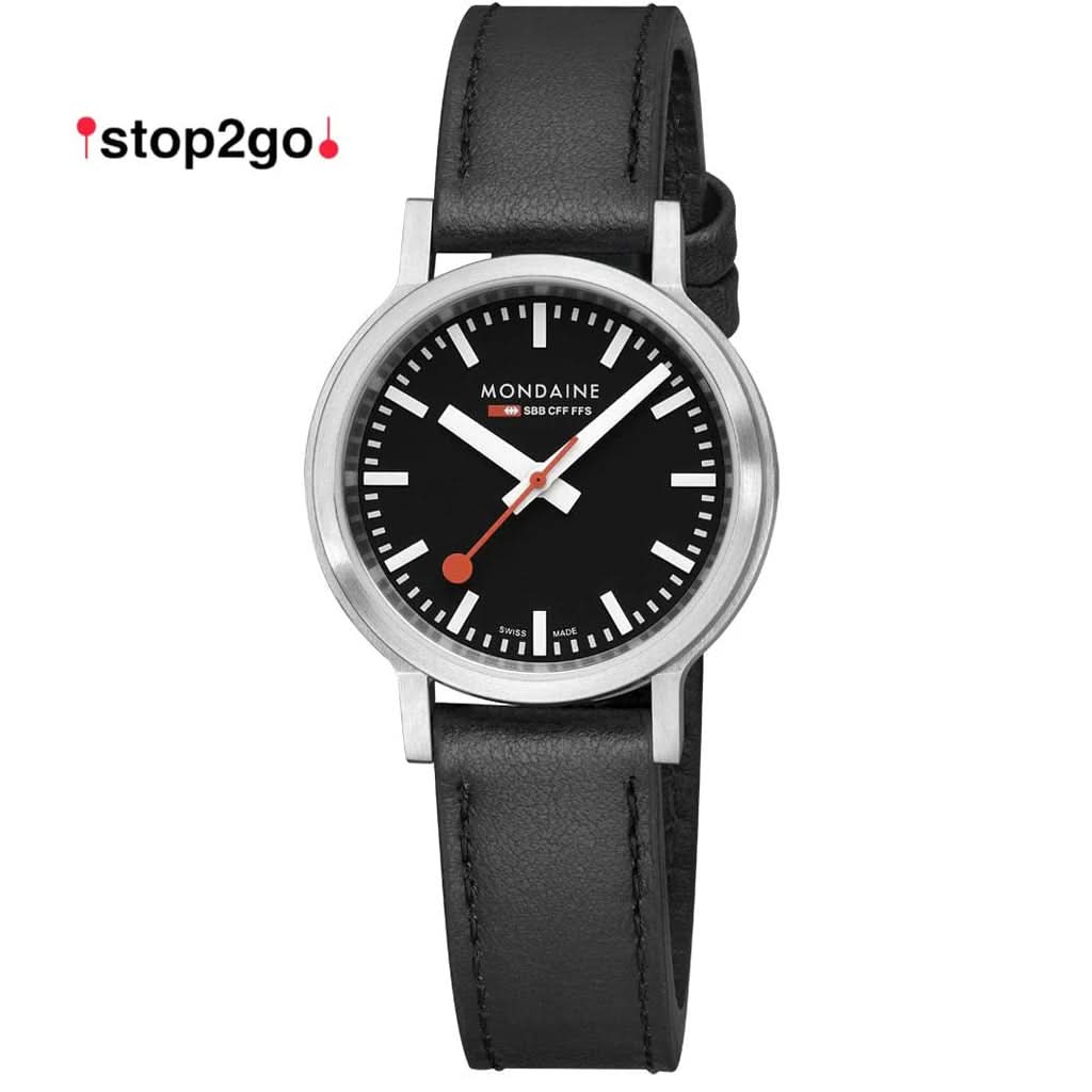 Mondaine Luxury Watches Mondaine Stop2Go Quartz Watch MST.34020.LBV