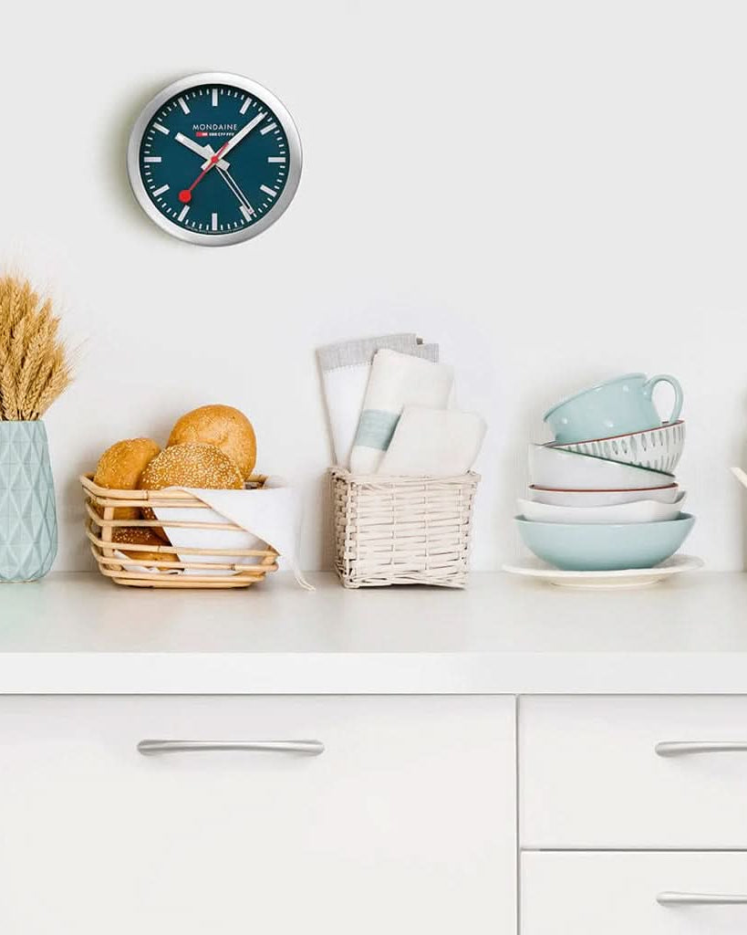 Mondaine Watch Accessory Mondaine Deepest Blue Table and Alarm Clock 12.5cm A997.MCAL.46SBV.1