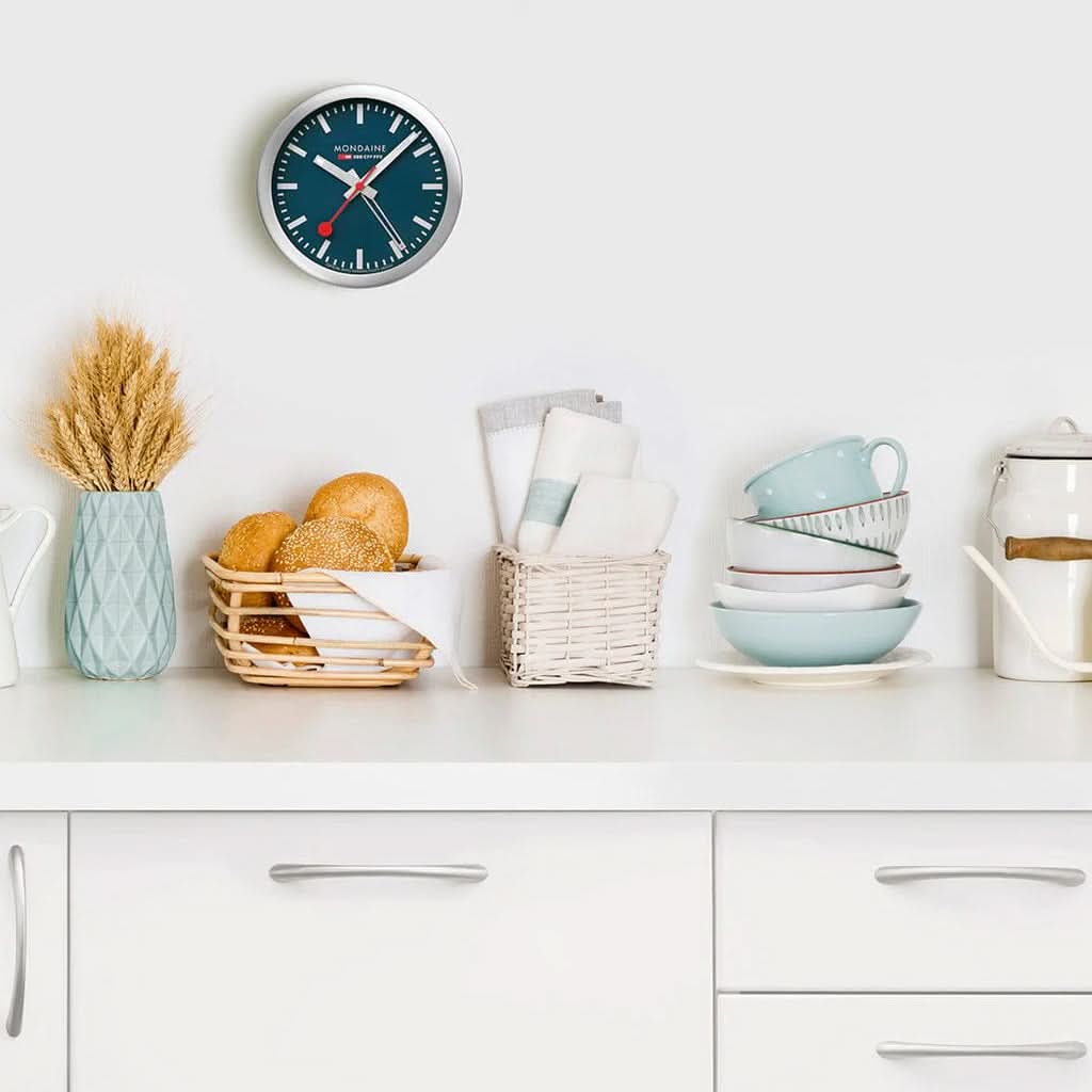 Mondaine Watch Accessory Mondaine Deepest Blue Table and Alarm Clock 12.5cm A997.MCAL.46SBV.1