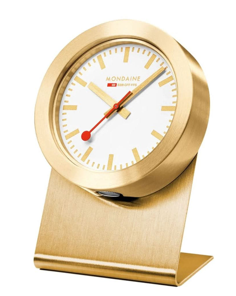 Mondaine Watch Accessory Mondaine Magnetic Table Gold Clock 50mm A660.30318.82SBG