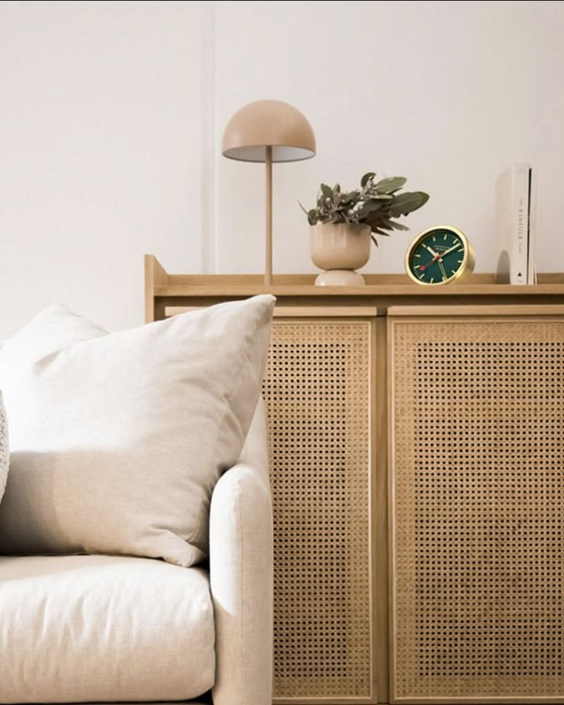 Mondaine Watch Accessory Mondaine Park Green Table and Alarm Clock 12.5cm A997.MCAL.66SBG