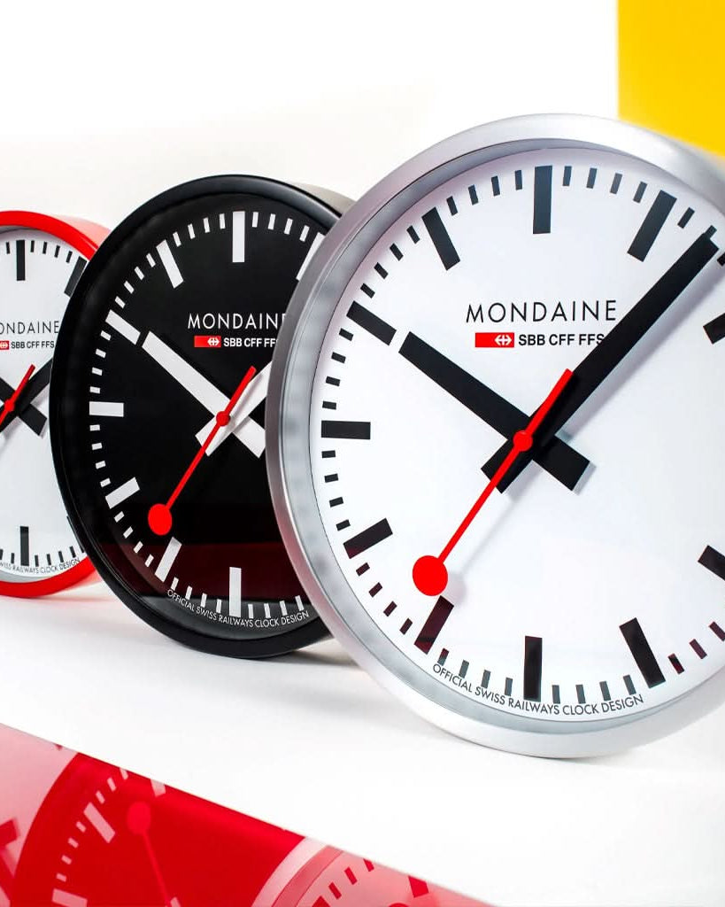 Mondaine Watch Accessory Mondaine Red Wall Clock 25cm A990.CLOCK.11SBC