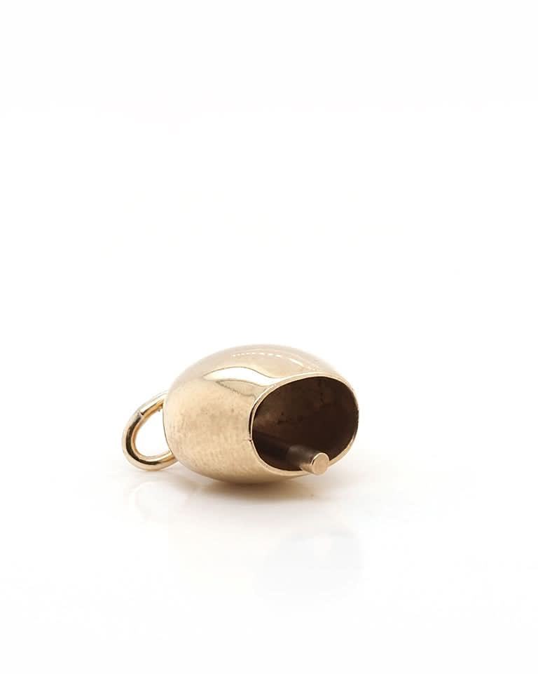 Ogden Of Harrogate Designer Jewellery 9ct Gold Cowbell Charm