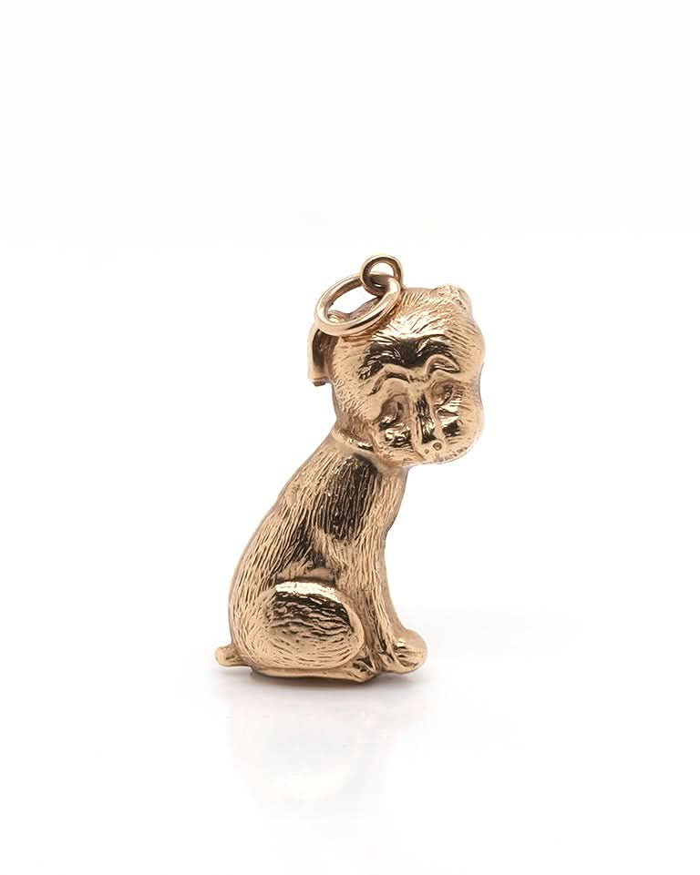 Ogden Of Harrogate Designer Jewellery 9ct Gold Hollow Dog Charm