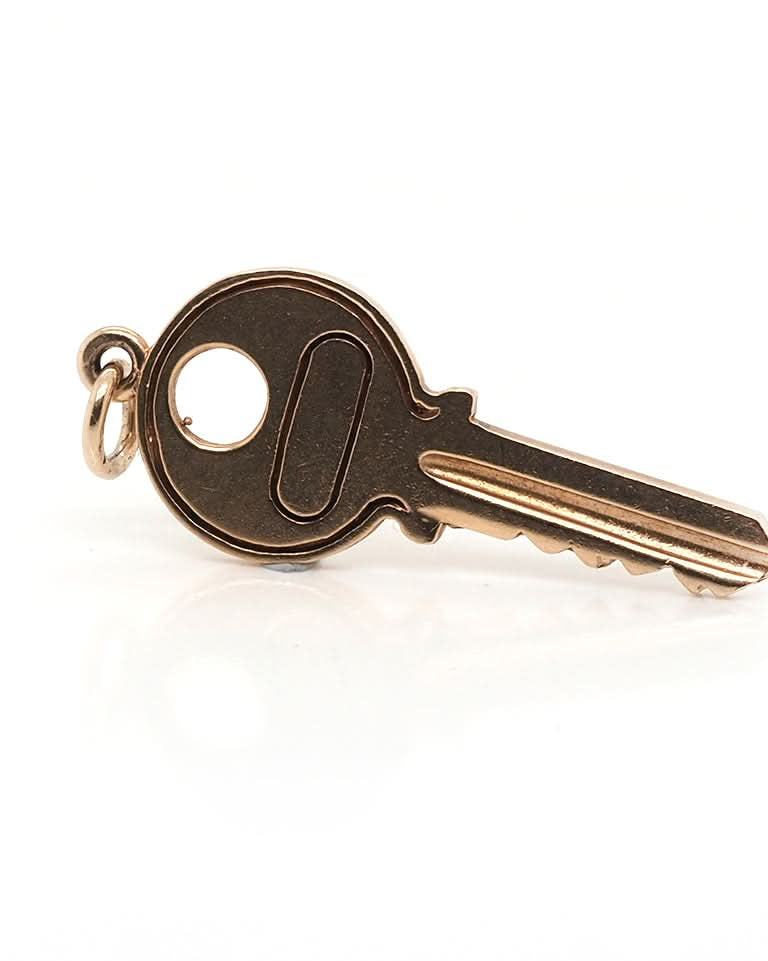 Ogden Of Harrogate Designer Jewellery 9ct Gold Key Charm