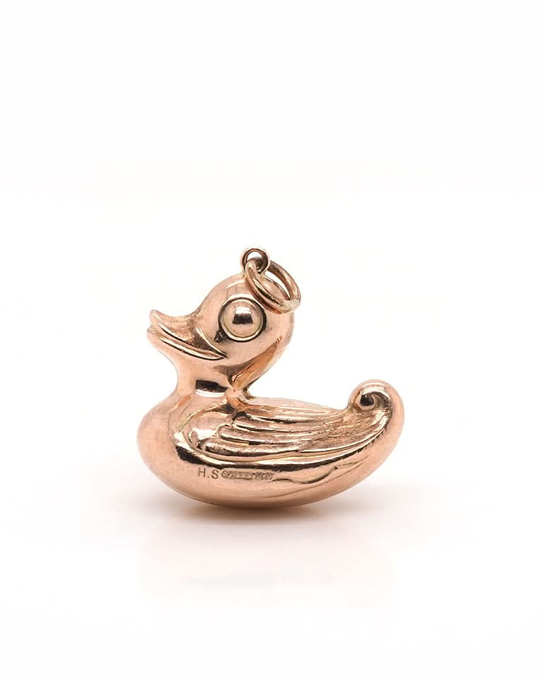 Ogden Of Harrogate Designer Jewellery 9ct Gold Yellow Duck Charm
