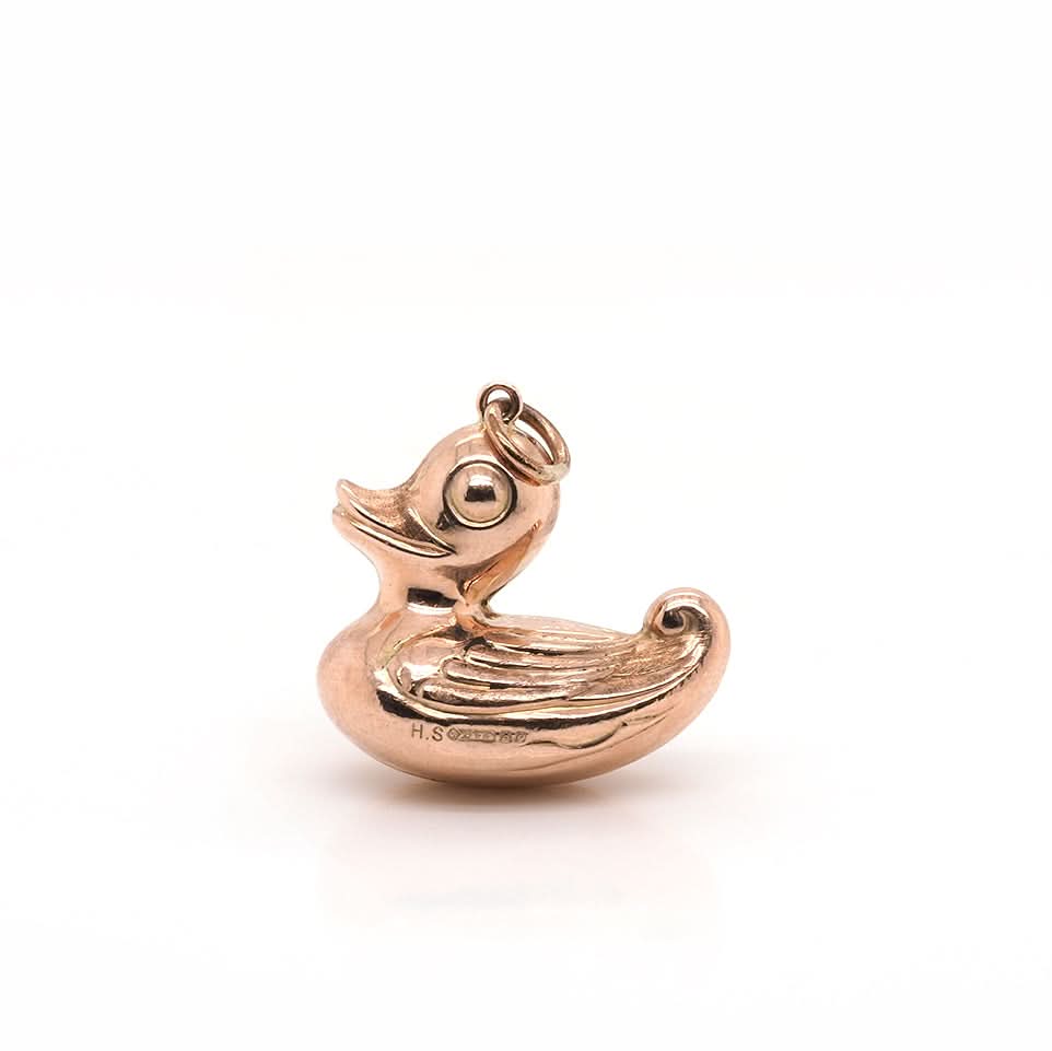 Ogden Of Harrogate Designer Jewellery 9ct Gold Yellow Duck Charm