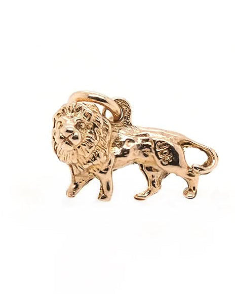 Ogden Of Harrogate Designer Jewellery 9ct Yellow Gold Lion Charm