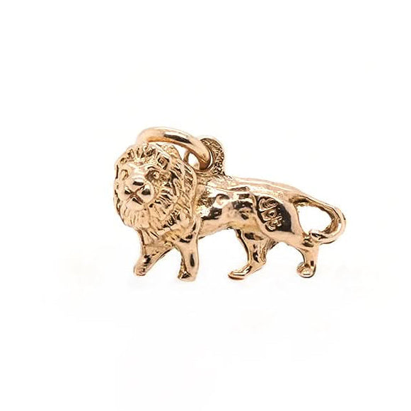 Ogden Of Harrogate Designer Jewellery 9ct Yellow Gold Lion Charm