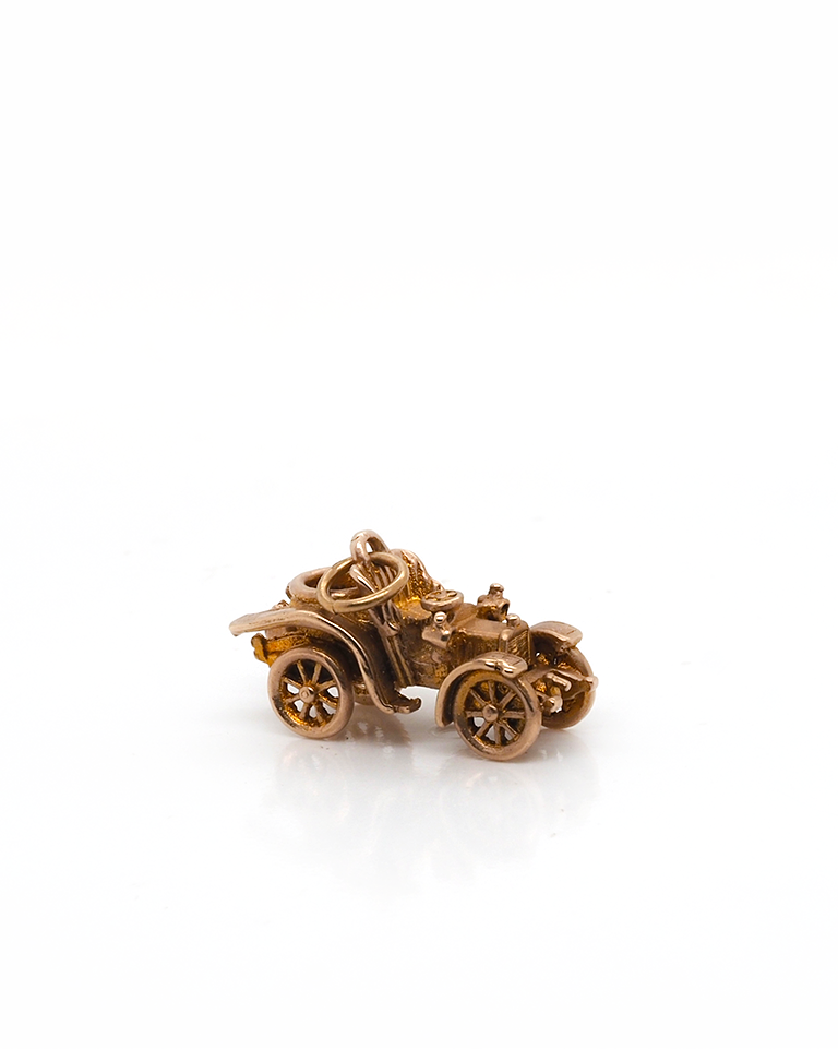 Ogden Of Harrogate Designer Jewellery 9ct Yellow Gold Vintage Car Charm