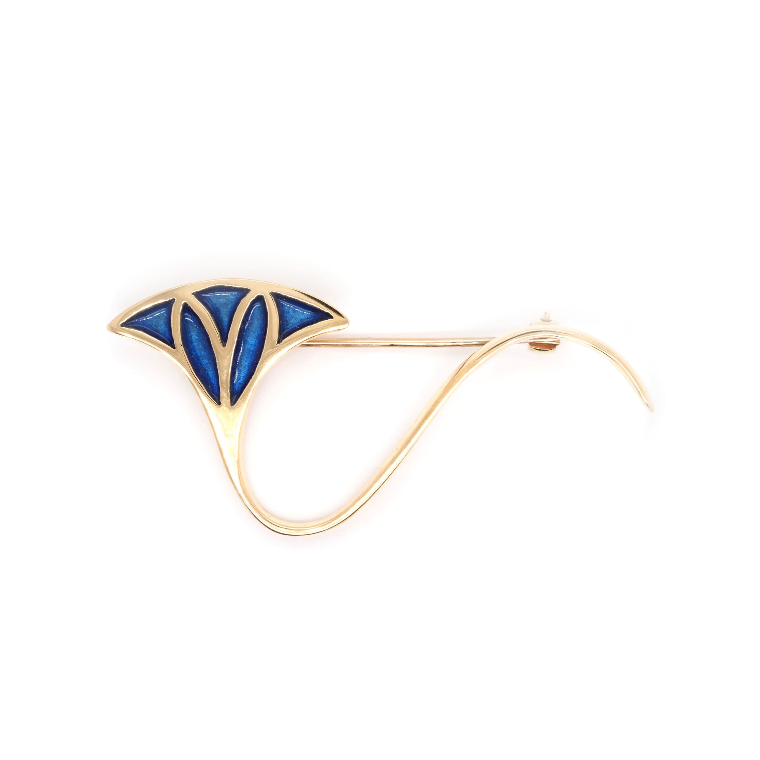 Ogden of Harrogate Jewellery 18ct Gold Lotus Flower Brooch
