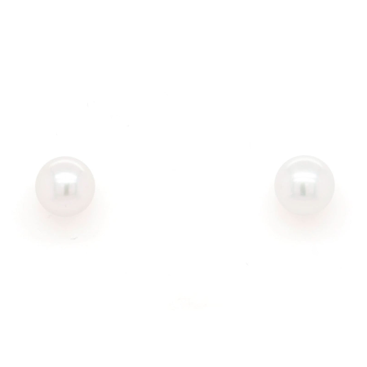 Ogden of Harrogate Jewellery 18ct White Gold 6mm Akoya Pearl Studs