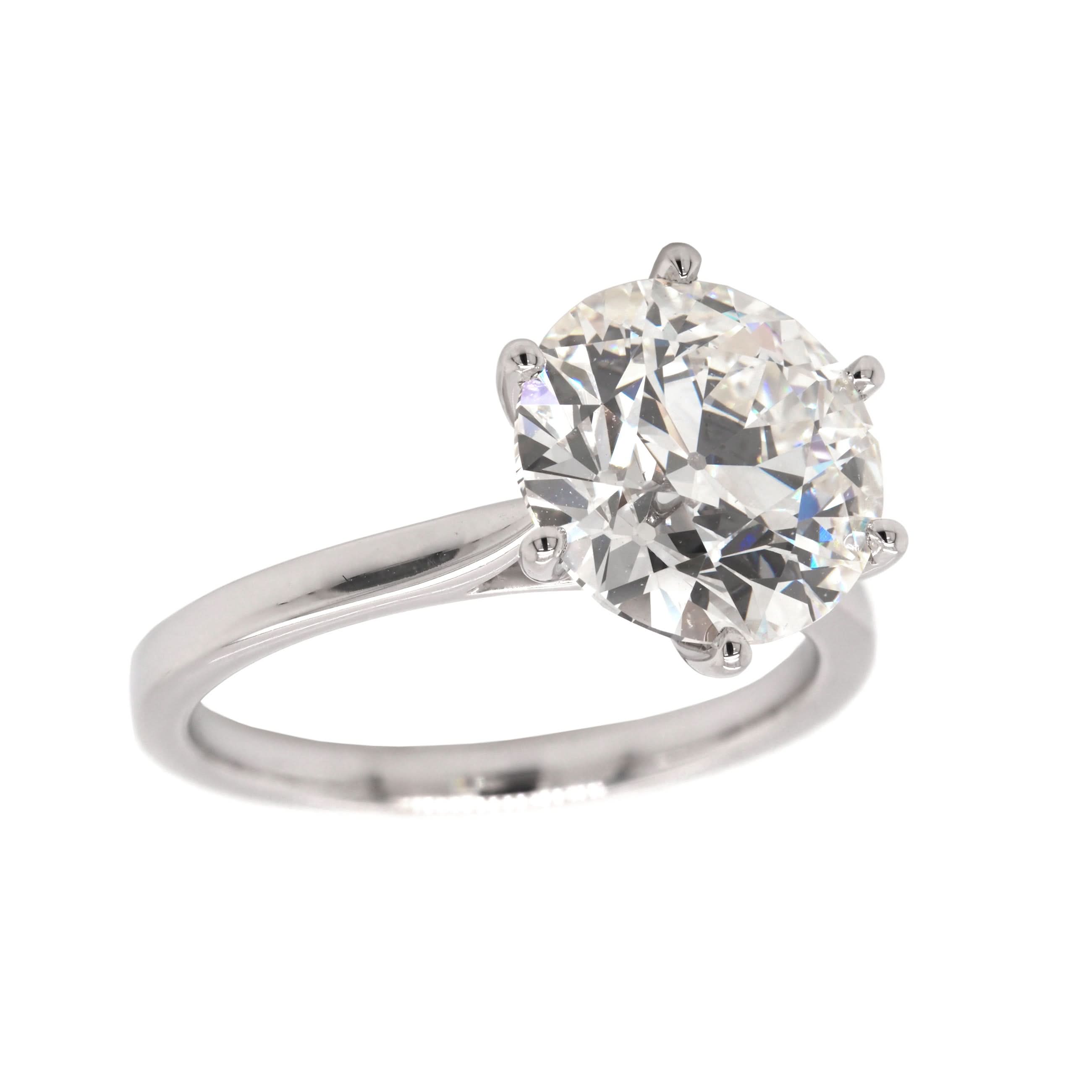 Ogden of Harrogate Jewellery 18ct White Gold Claw-Set Single-Stone Diamond Solitaire Ring