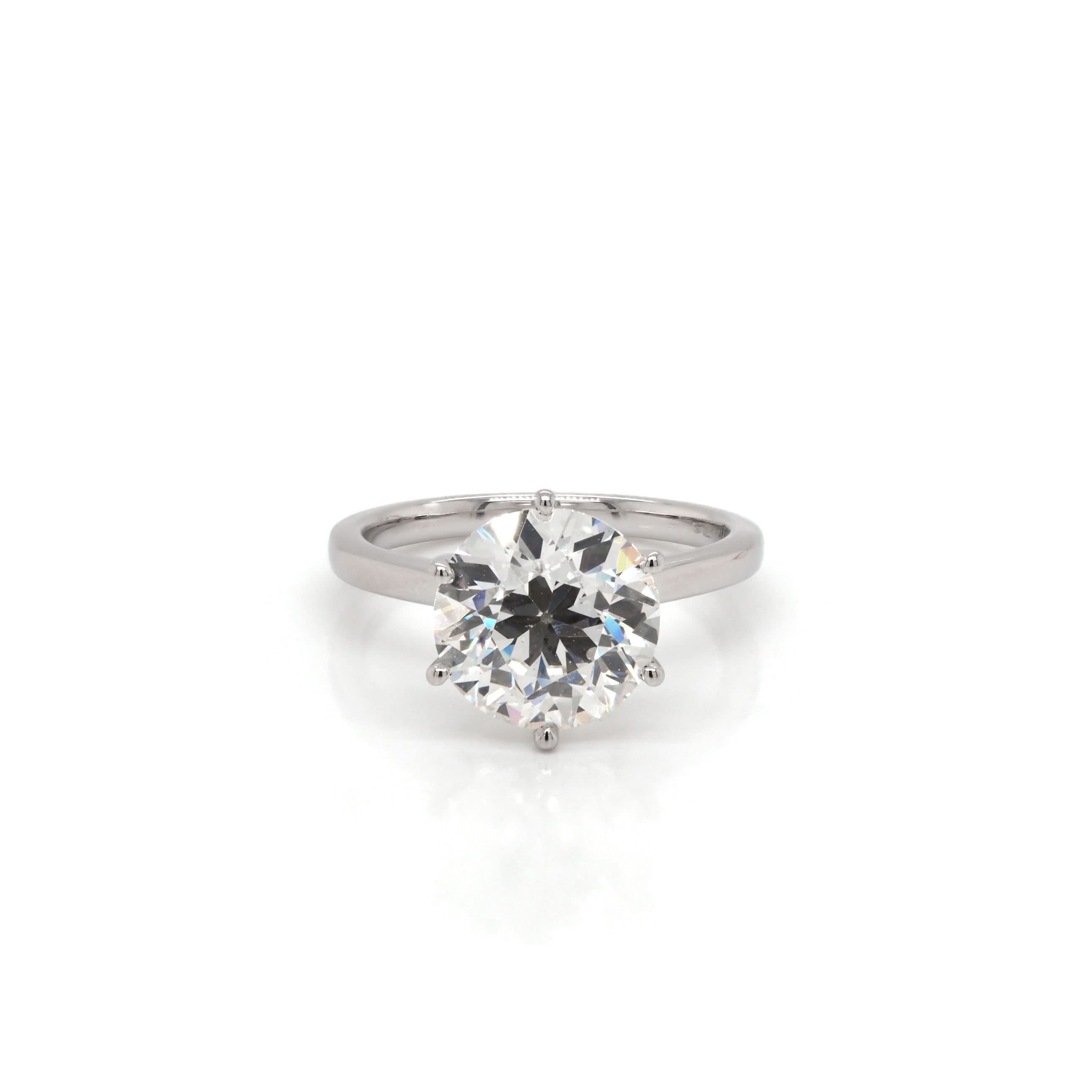 Ogden of Harrogate Jewellery 18ct White Gold Claw-Set Single-Stone Diamond Solitaire Ring