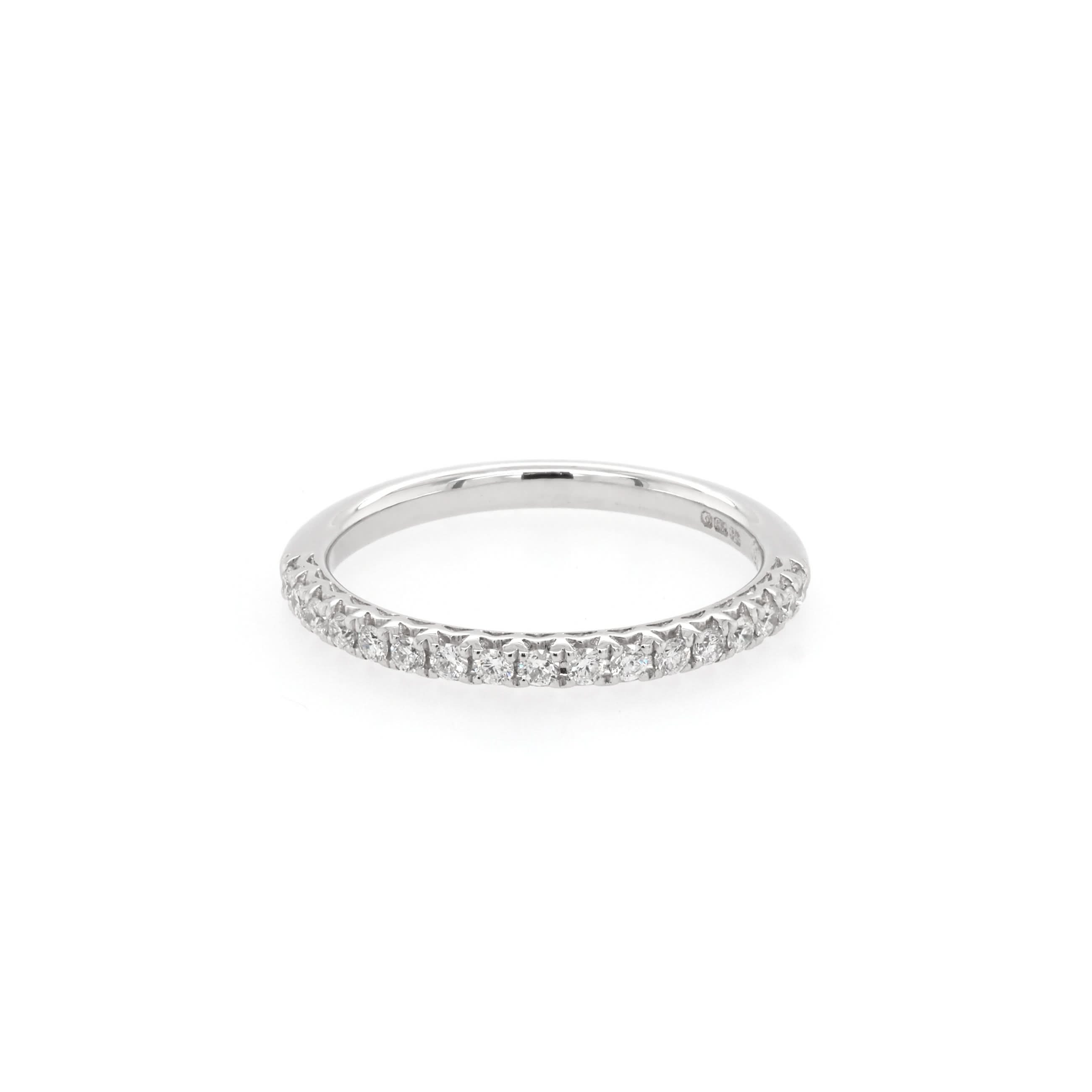 Ogden of Harrogate Jewellery 18ct White Gold Diamond Half Eternity Ring, 0.25ct