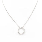Ogden of Harrogate Jewellery 18ct White Gold Diamond Set Circle Pendant